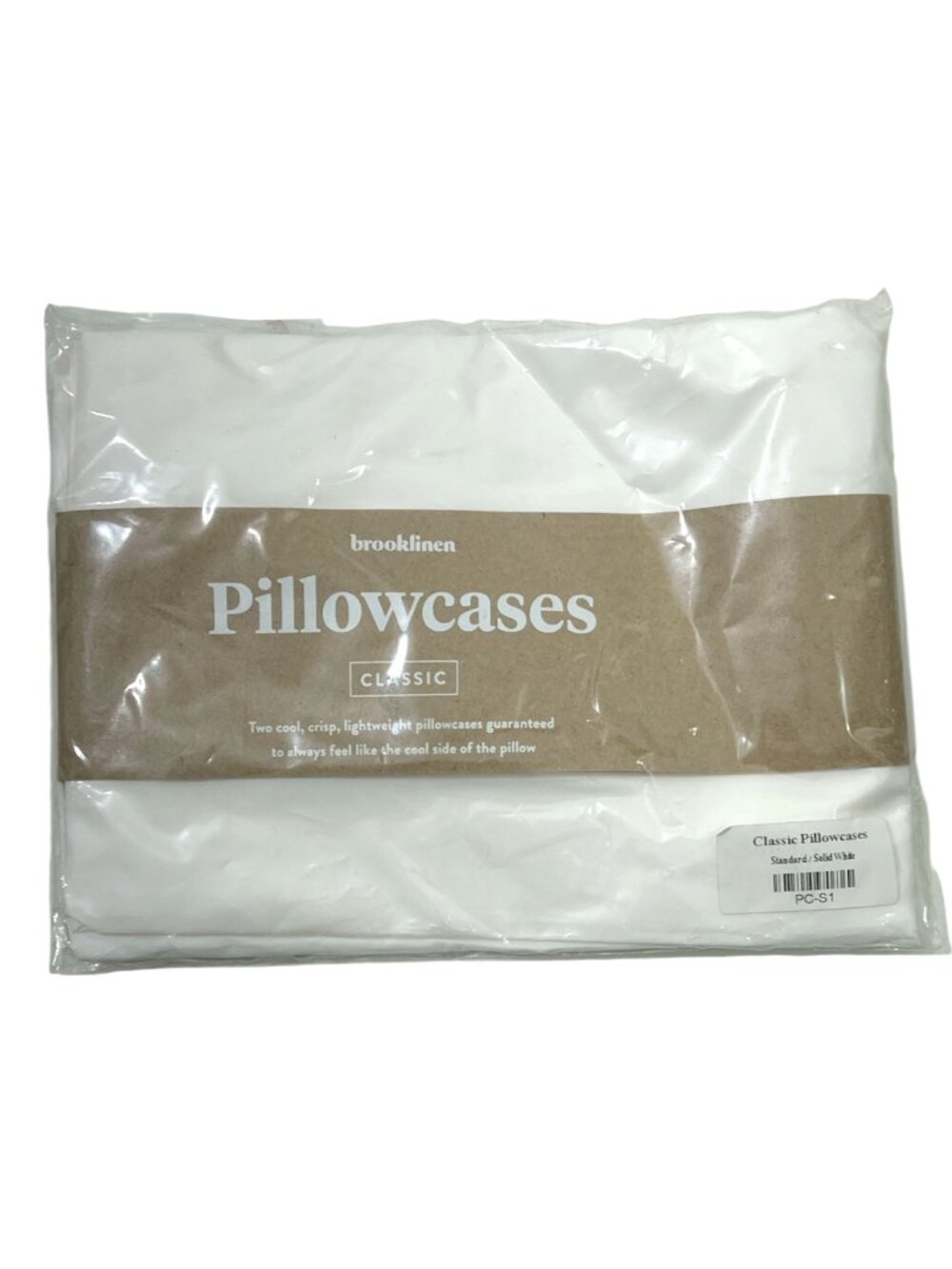 2 Pack Brooklinen Classic Pillowcases Standard In Solid White